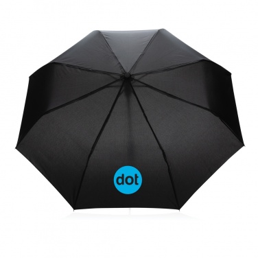 Logo trade promotional gifts picture of: 21" Impact AWARE™ RPET 190T mini auto open umbrella