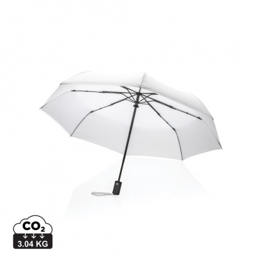 Logo trade promotional items image of: 21" Impact AWARE™ RPET 190T auto open/close umbrella