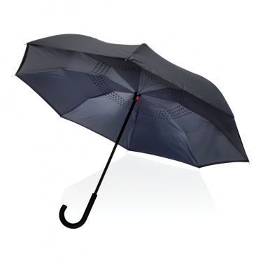 Logo trade promotional products picture of: 23" Impact AWARE™ RPET 190T reversible umbrella