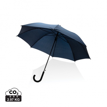 Logo trade business gifts image of: 23" Impact AWARE™ RPET 190T standard auto open umbrella