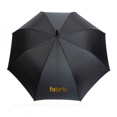 Logo trade promotional product photo of: 27" Impact AWARE™ RPET 190T auto open bamboo umbrella