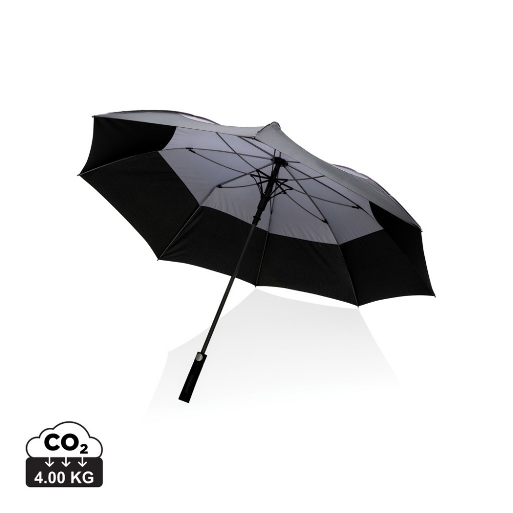 Logotrade promotional merchandise photo of: 27" Impact AWARE™ RPET 190T auto open stormproof umbrella