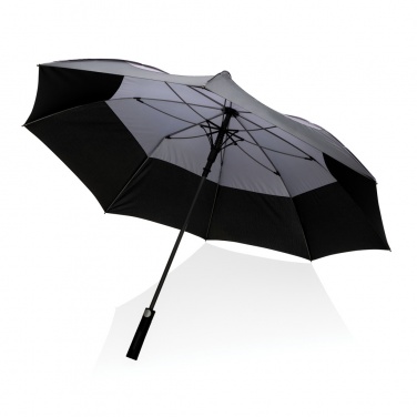 Logo trade promotional merchandise image of: 27" Impact AWARE™ RPET 190T auto open stormproof umbrella