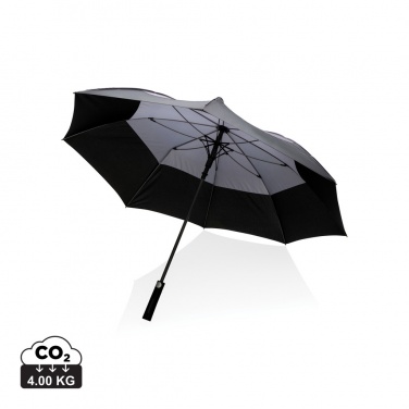 Logo trade advertising product photo of: 27" Impact AWARE™ RPET 190T auto open stormproof umbrella