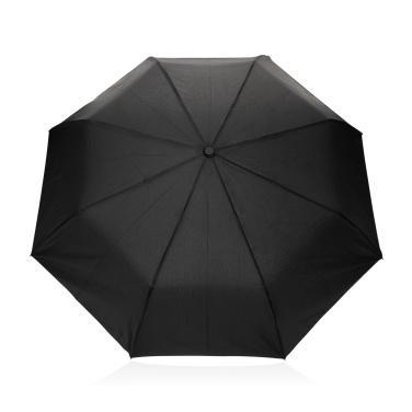 Logotrade promotional merchandise photo of: Kaycey 21" AWARE™ RPET Acacia wood mini auto open umbrella