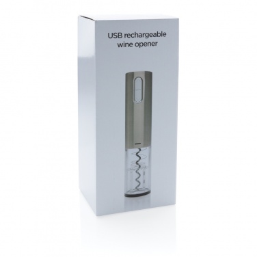 Logo trade promotional items picture of: Electric wine opener - USB rechargeable