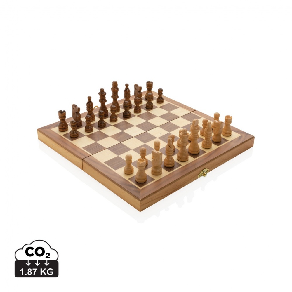 Logotrade advertising product image of: Luxury wooden foldable chess set