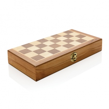 Logotrade promotional merchandise picture of: Luxury wooden foldable chess set