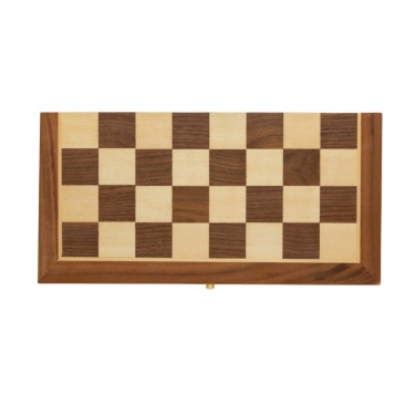 Logo trade promotional products picture of: Luxury wooden foldable chess set