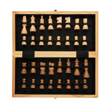 Logotrade promotional product image of: Luxury wooden foldable chess set