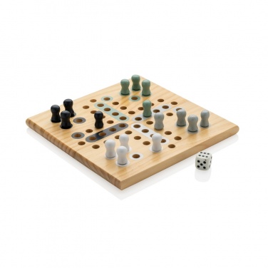 Logo trade promotional merchandise image of: Claire wooden Ludo game