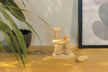 Logo trade corporate gifts picture of: Ukiyo Crios wooden balancing rocks in pouch