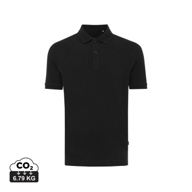 Logo trade promotional giveaway photo of: Iqoniq Yosemite recycled cotton pique polo