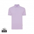 Iqoniq Yosemite recycled cotton pique polo, lavender