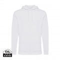 Iqoniq Jasper recycled cotton hoodie, recycled white