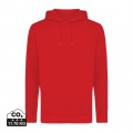 Iqoniq Jasper recycled cotton hoodie, red