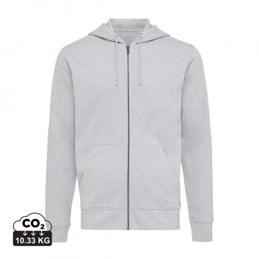 Logo trade promotional merchandise picture of: Iqoniq Abisko recycled cotton zip through hoodie