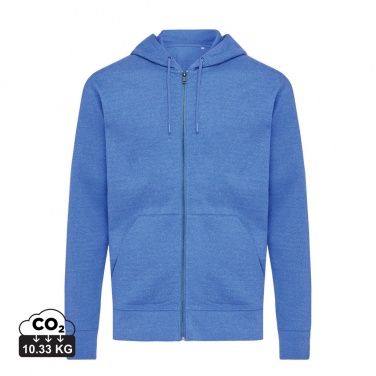 Logo trade promotional merchandise picture of: Iqoniq Abisko recycled cotton zip through hoodie