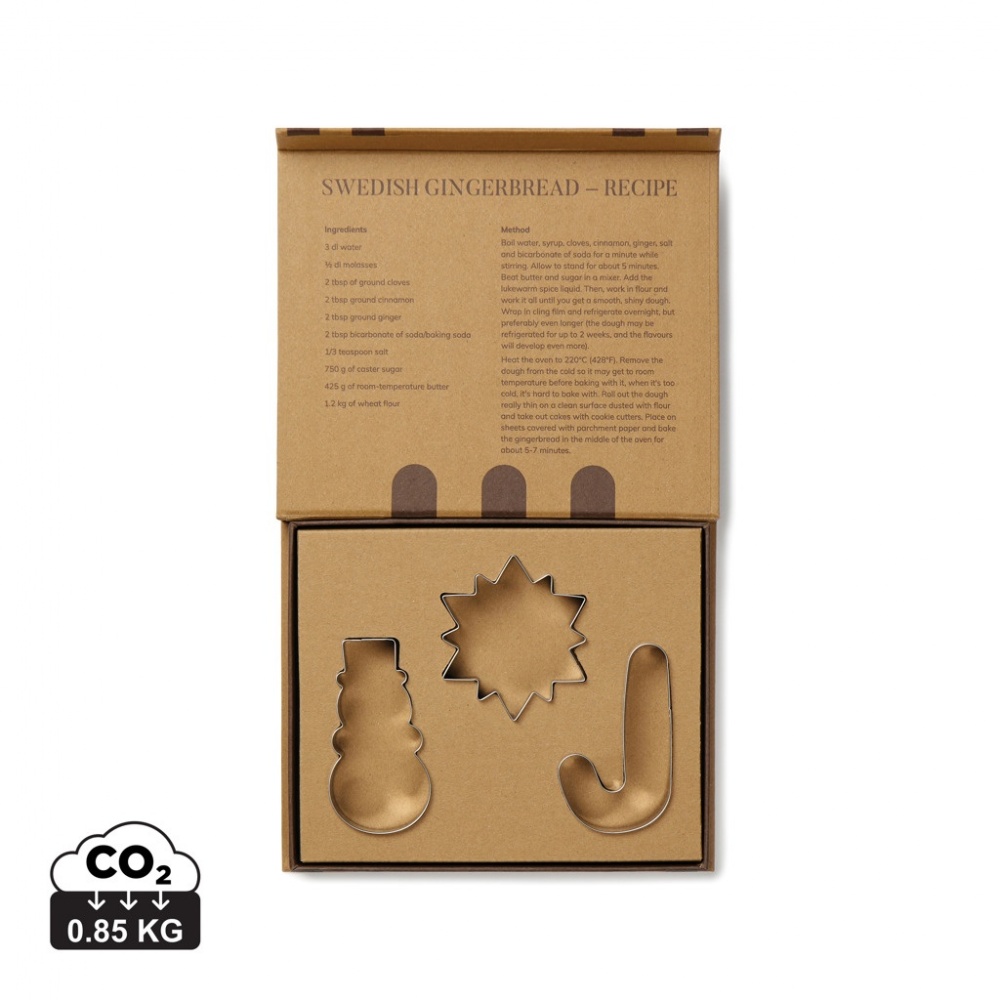 Logo trade business gift photo of: VINGA Classic cookie cutter 3-piece set