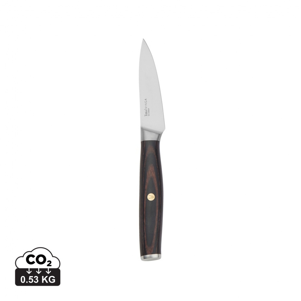 Logotrade corporate gift picture of: VINGA Tara RCS recycled steel paring knife