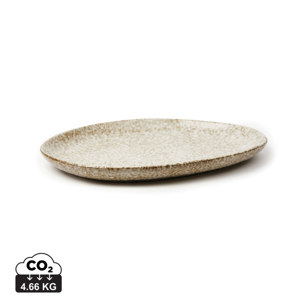 Logo trade advertising product photo of: VINGA Nuvem stoneware serving plate