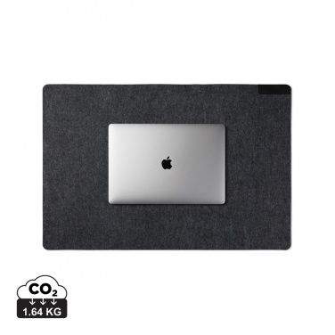 Logo trade promotional gifts picture of: VINGA Albon GRS recycled felt desk pad