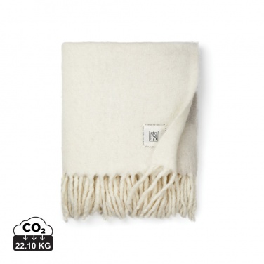 Logo trade promotional giveaways image of: Vinga Saletto wool blend blanket