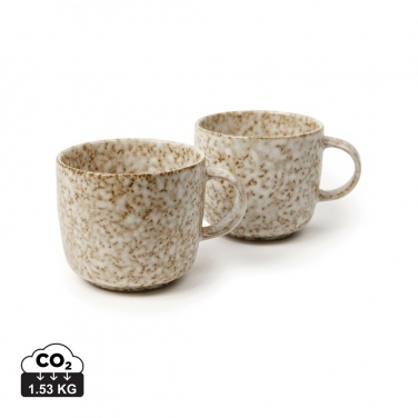 Logo trade corporate gift photo of: VINGA Nuvem stoneware mug, 2 pcs set