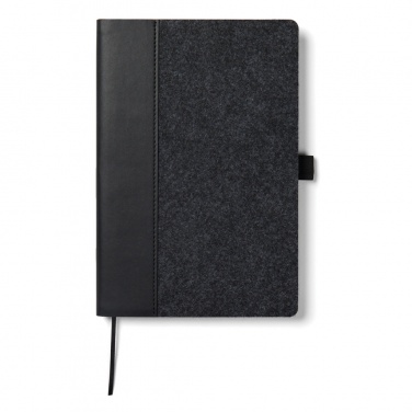 Logo trade promotional product photo of: VINGA Albon GRS recycled felt notebook