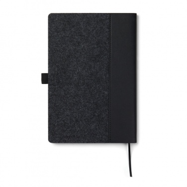 Logotrade promotional gift picture of: VINGA Albon GRS recycled felt notebook