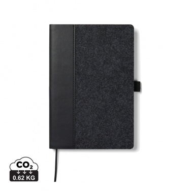 Logo trade advertising products image of: VINGA Albon GRS recycled felt notebook