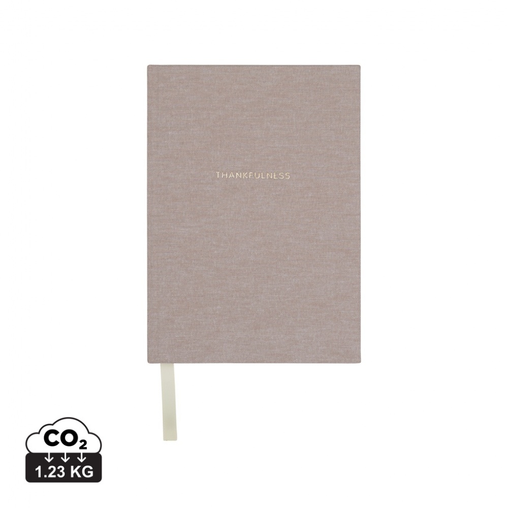 Logotrade promotional product picture of: VINGA Thankfulness GRS recycled paper journal