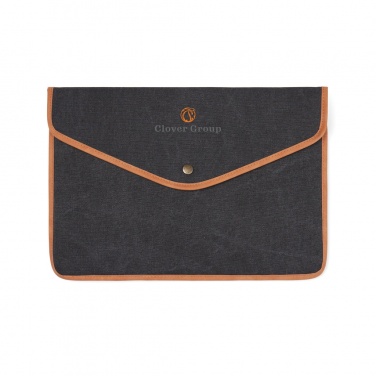 Logo trade promotional merchandise photo of: VINGA Bosler GRS recycled canvas 14" laptop sleeve