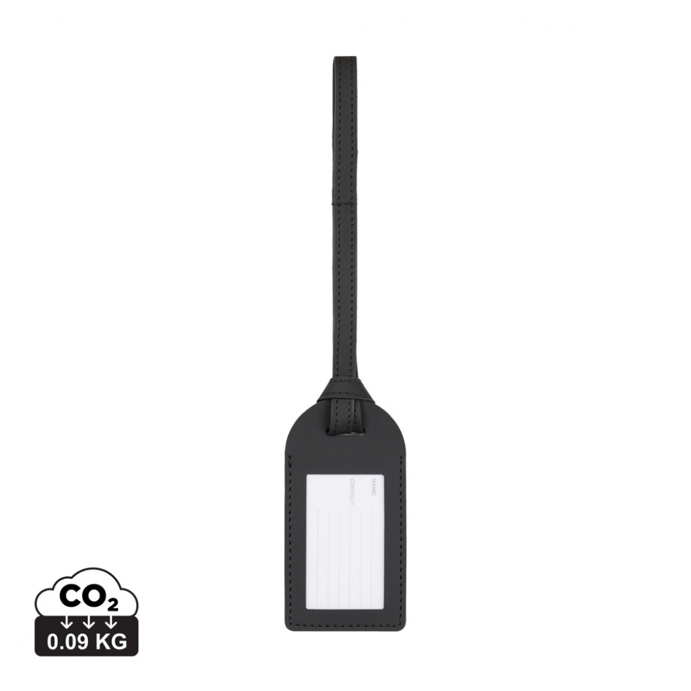 Logo trade corporate gifts image of: VINGA Baltimore RCS recycled polyester luggage tag