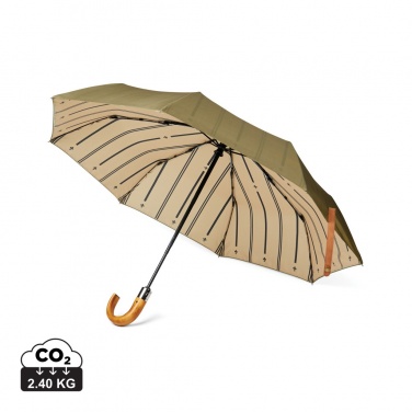 Logotrade promotional giveaway image of: VINGA Bosler AWARE™ recycled pet 21" foldable umbrella