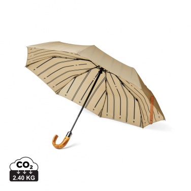 Logo trade promotional gift photo of: VINGA Bosler AWARE™ recycled pet 21" foldable umbrella