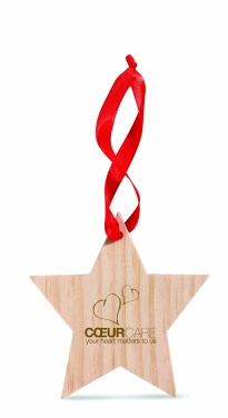 Logo trade promotional giveaways image of: Star shaped hanger