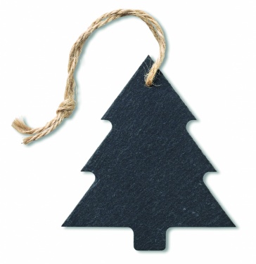 Logo trade promotional merchandise photo of: Slate xmas hanger tree