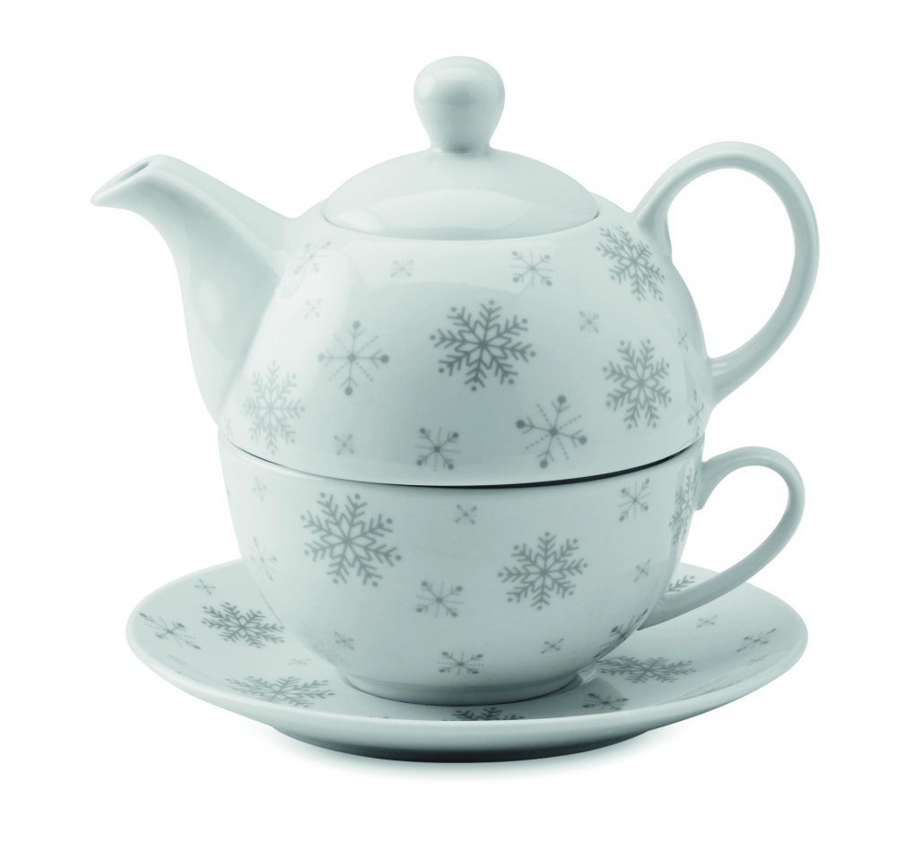 Logo trade promotional giveaways image of: Christmas tea set