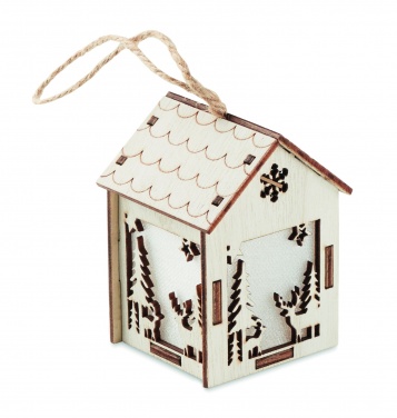 Logo trade promotional products picture of: MDF house with light