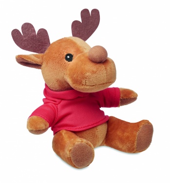 Logo trade promotional products picture of: Plush reindeer with hoodie