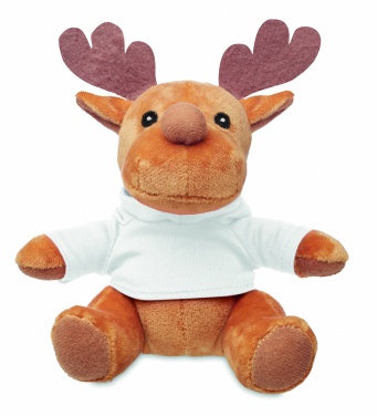 Logo trade advertising products picture of: Plush reindeer with hoodie