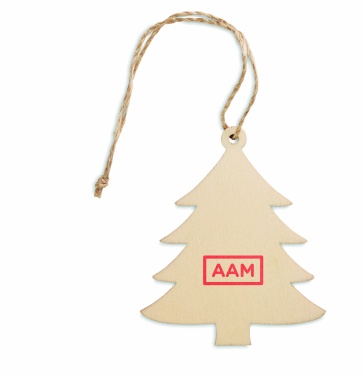 Logotrade promotional giveaway picture of: Wooden Tree shaped hanger