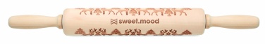 Logo trade promotional giveaways image of: Christmas pastry wooden rolling