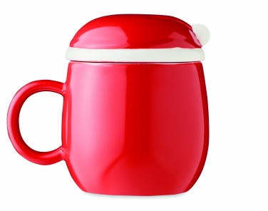 Logo trade promotional item photo of: Ceramic mug with lid 370 ml