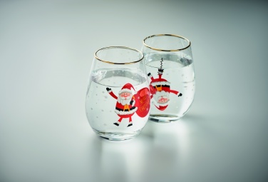 Logotrade advertising product picture of: Set of 2 Christmas glasses