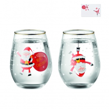 Logotrade promotional gift picture of: Set of 2 Christmas glasses