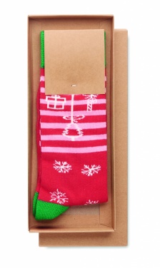 Logo trade business gift photo of: Pair of Christmas socks L