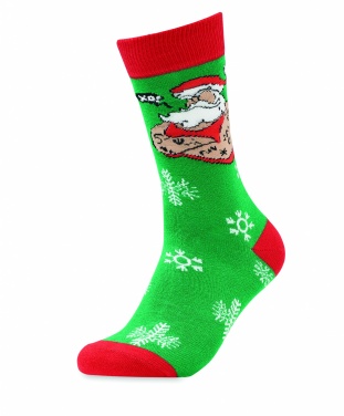 Logo trade promotional gift photo of: Pair of Christmas socks L