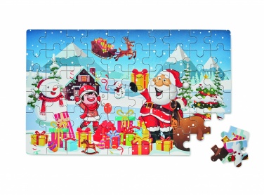 Logotrade promotional gift picture of: Wooden Christmas puzzle